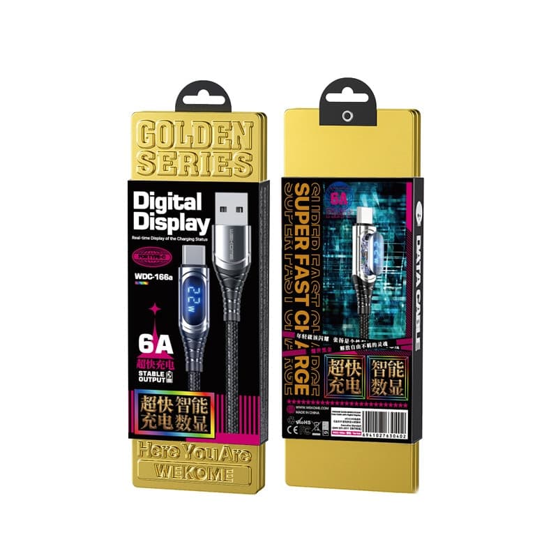WEKOME WDC-166 Sakin Series - USB-A to Lightning 6A Fast Charging 1m Connecting Cable (Tarnish) - 3