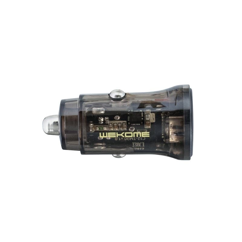 WEKOME WP-C40 Vanguard Series - Car charger 2 x USB Fast Charging 15W (Black / Transparent) - 11