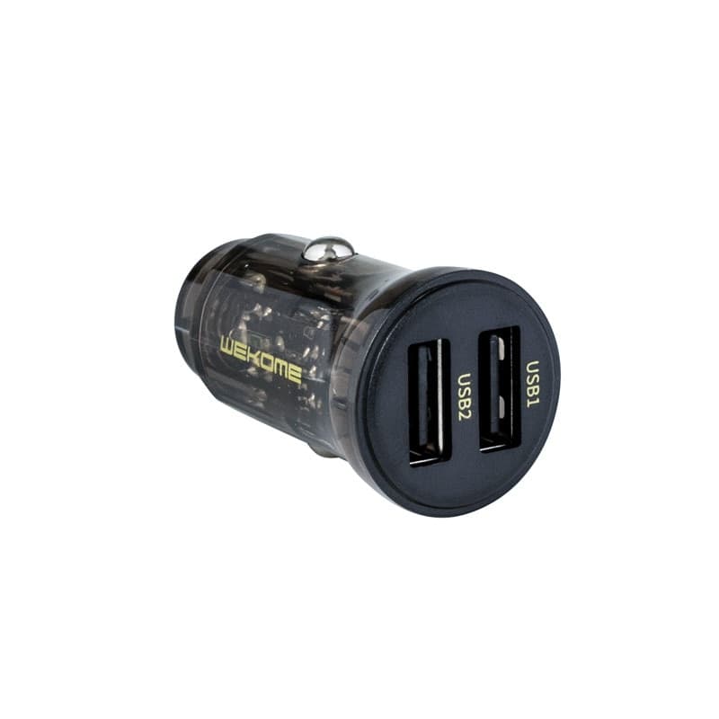 WEKOME WP-C40 Vanguard Series - Car charger 2 x USB Fast Charging 15W (Black / Transparent) - 4