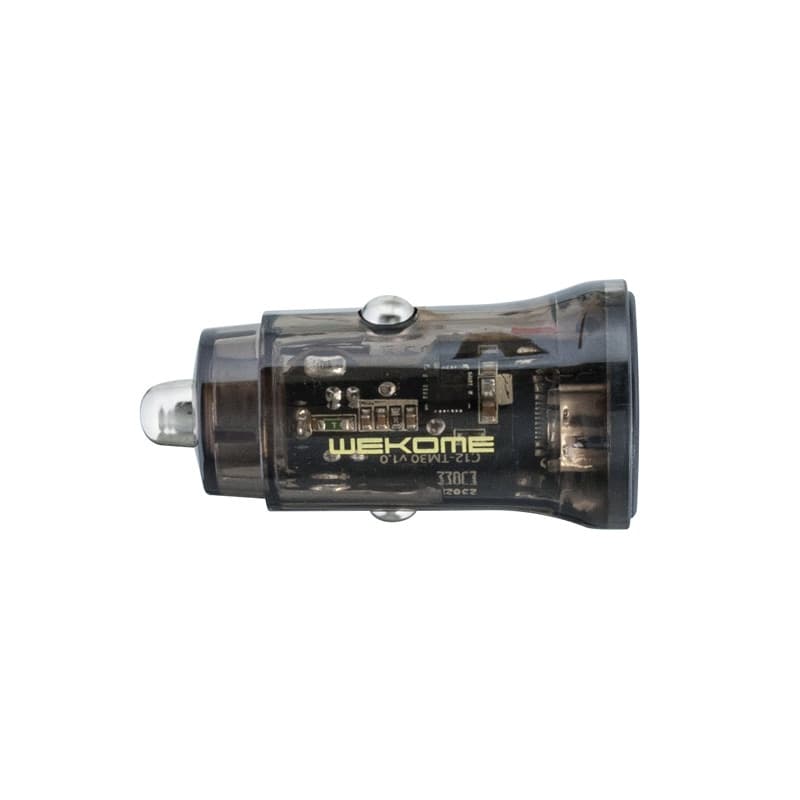 WEKOME WP-C40 Vanguard Series - Car charger 2 x USB Fast Charging 15W (Black / Transparent) - 5