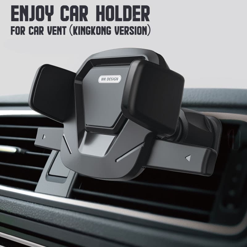 WEKOME WP-U82 King Kong Series - Mechanical car holder for phones 4.7"- 6.5" (Black) - 2