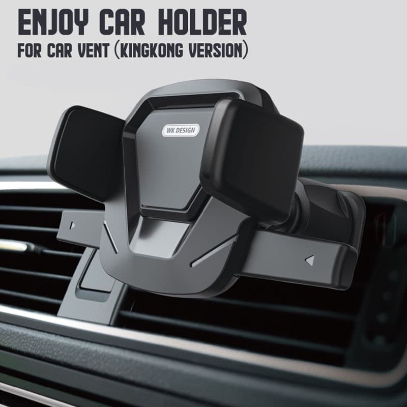 WEKOME WP-U82 King Kong Series - Mechanical car holder for phones 4.7"- 6.5" (Black) - 9