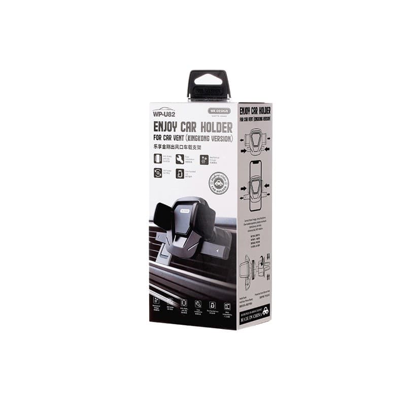 WEKOME WP-U82 King Kong Series - Mechanical car holder for phones 4.7"- 6.5" (Black) - 10