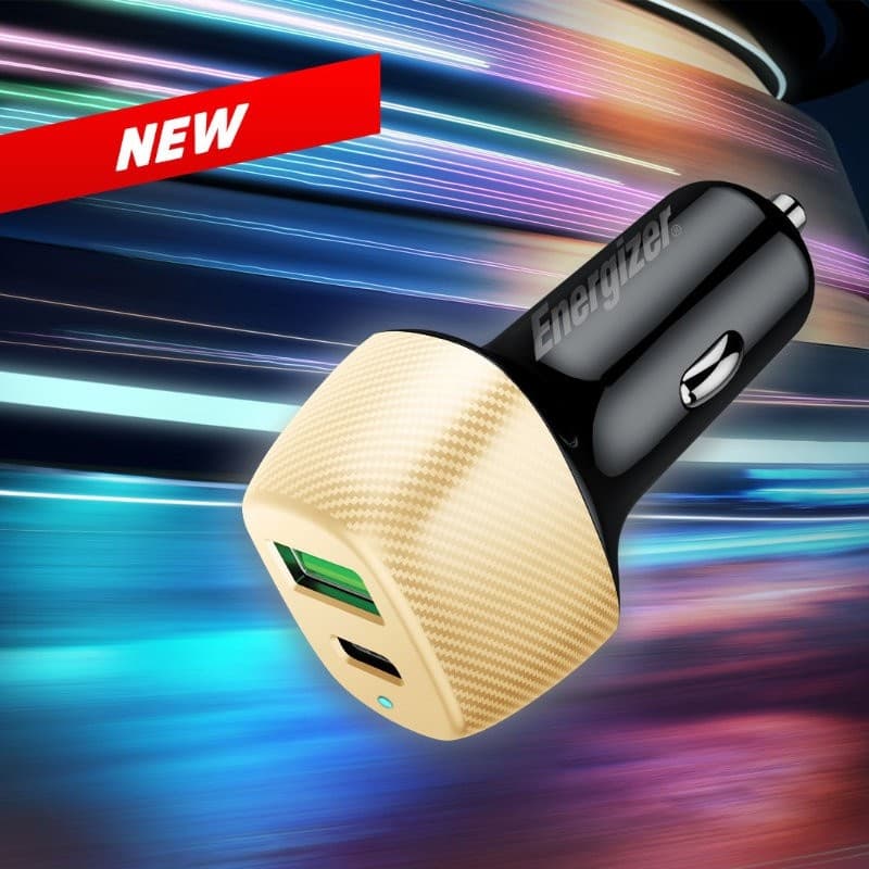 Energizer Ultimate - USB-C & USB-A 38W PD + QC3.0 car charger (Gold / Black) - 15