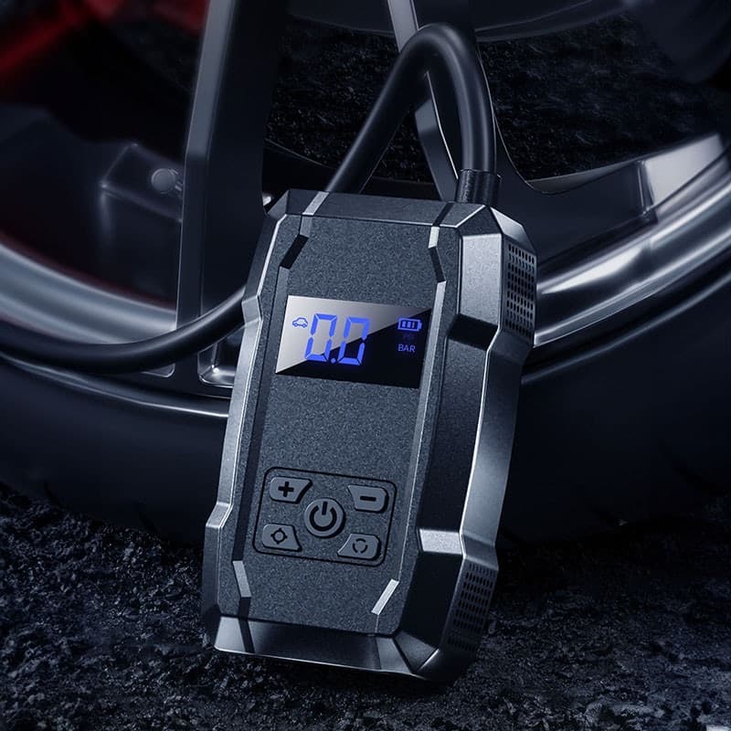 WEKOME Pi801 - Portable electric car pump + Power Bank 2000 mAh (Black) - 4