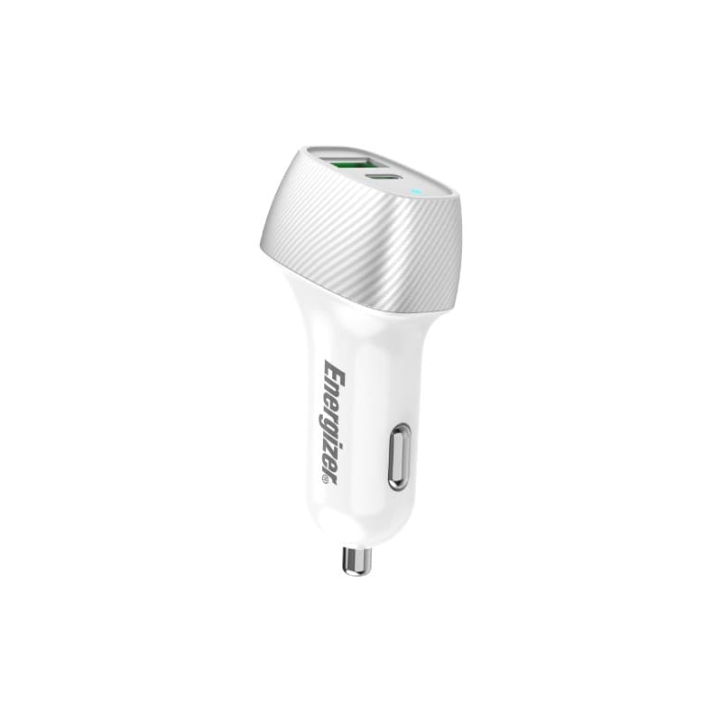 Energizer Ultimate - USB-C & USB-A 38W PD + QC3.0 car charger (White / Silver) - 9