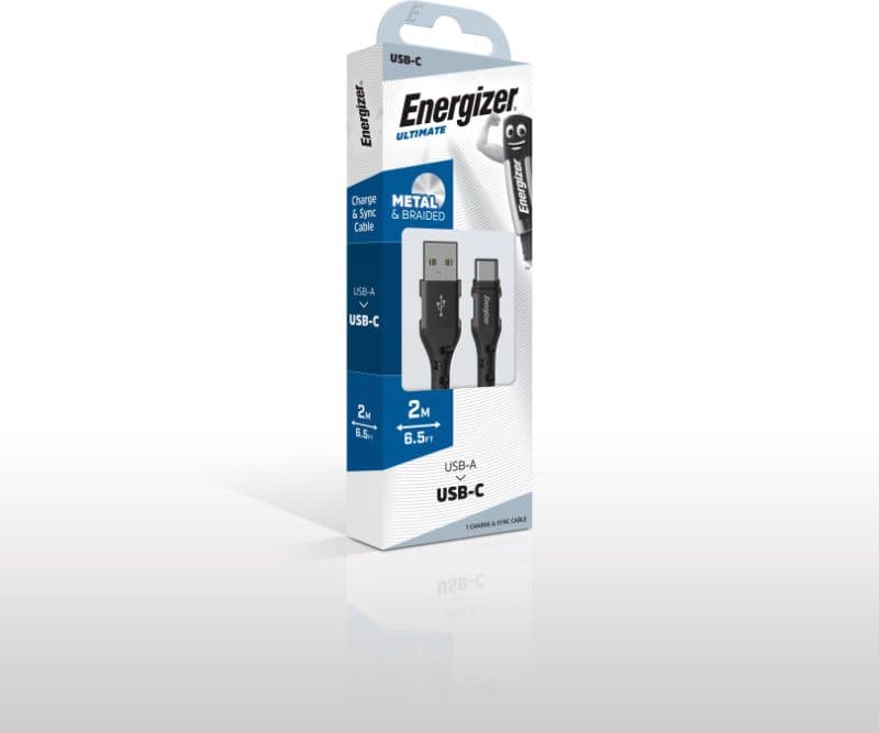 Energizer Ultimate - USB-A to USB-C connecting cable 2m (Black) - 6