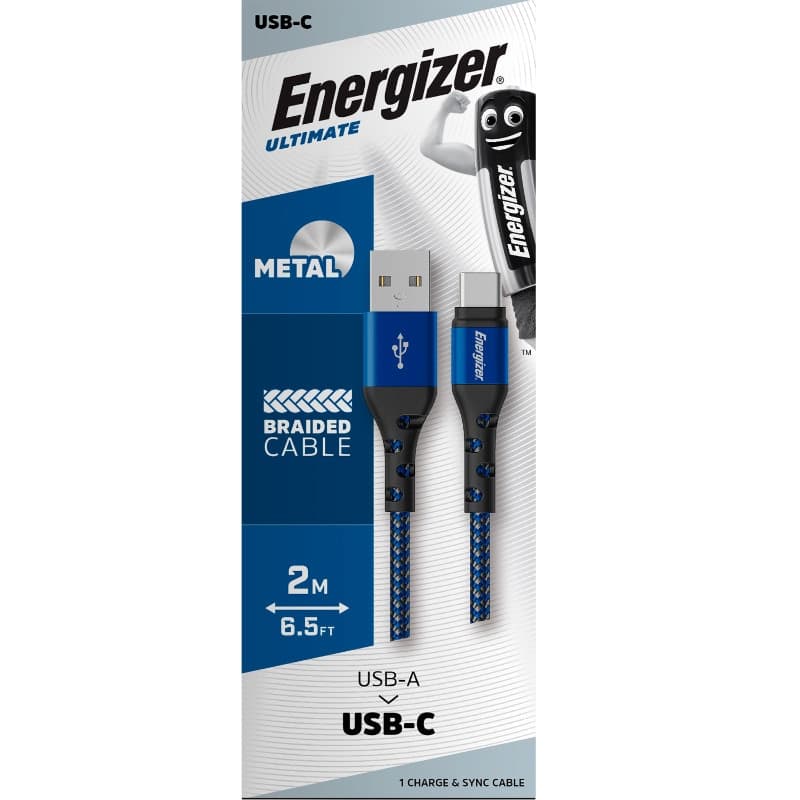 Energizer Ultimate - USB-A to USB-C connecting cable 2m (Blue) - 3
