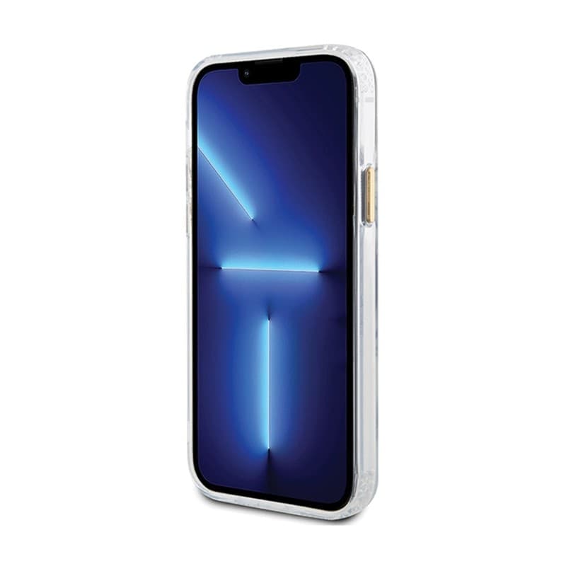 Guess Metal Outline MagSafe - Case for iPhone 12 / iPhone 12 Pro (Transparent / Gold) - 13
