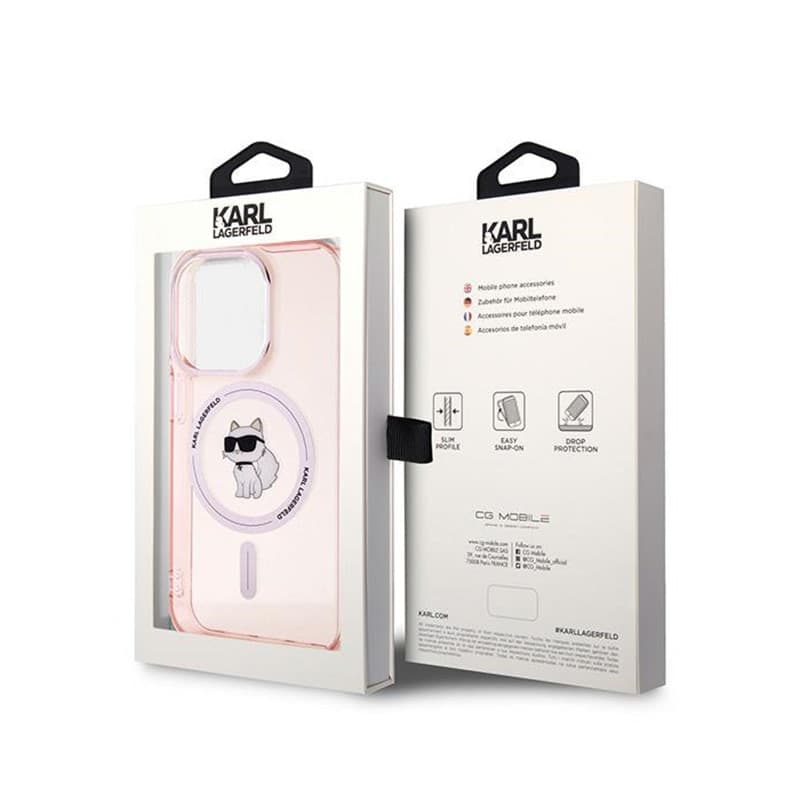 Karl Lagerfeld IML Choupette MagSafe - Case for iPhone 14 Pro Max (Pink) - 8