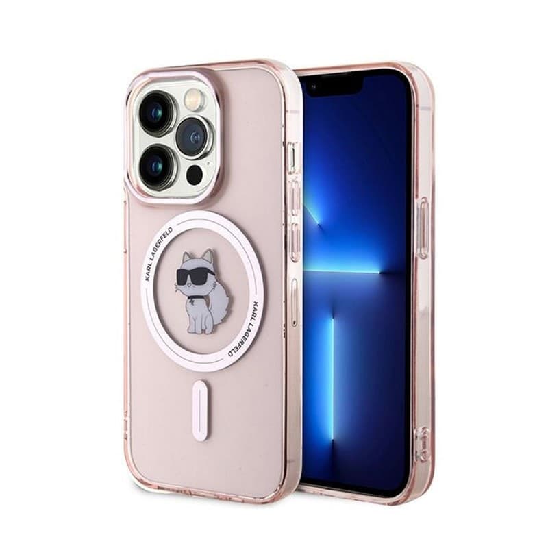Karl Lagerfeld IML Choupette MagSafe - Case for iPhone 14 Pro Max (Pink) - 9