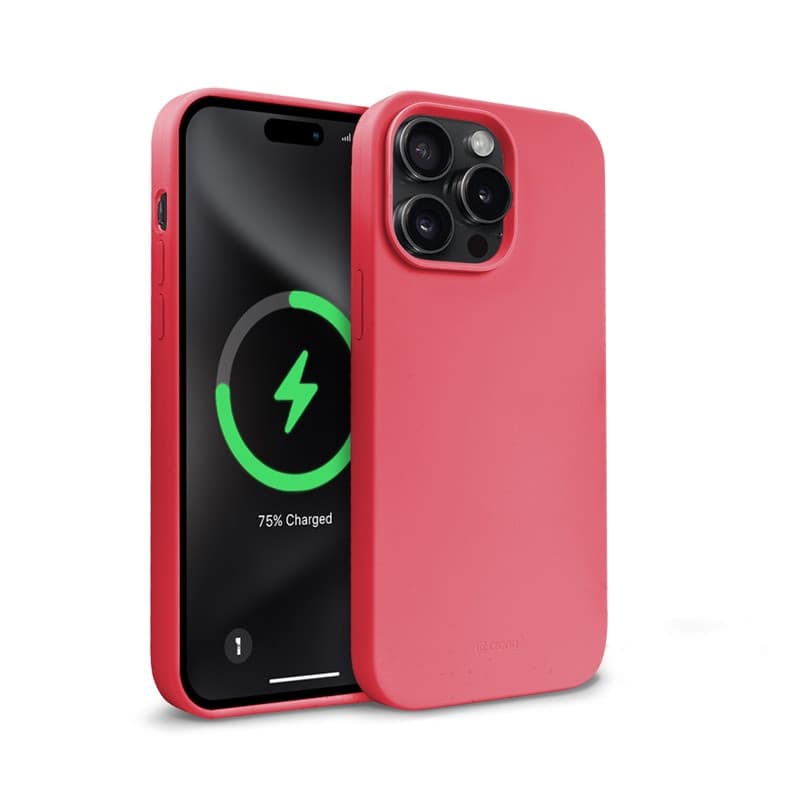 Crong Color Cover Magnetic - Custodia MagSafe per iPhone 15 Pro (Rosa) - 6