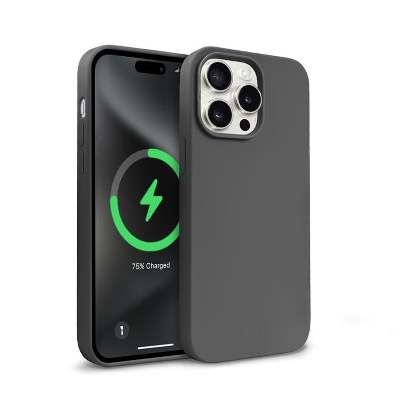 Crong Color Cover Magnetic - Custodia MagSafe per iPhone 15 Pro Max (Titanio) - 13