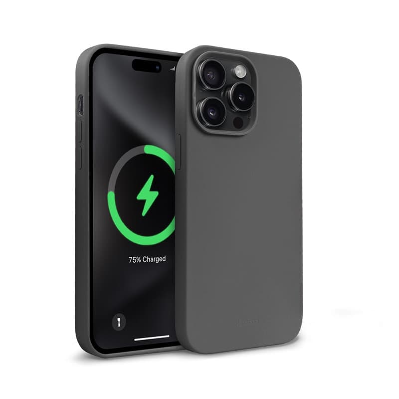 Crong Color Cover Magnetic - Custodia MagSafe per iPhone 15 Pro Max (Titanio) - 7
