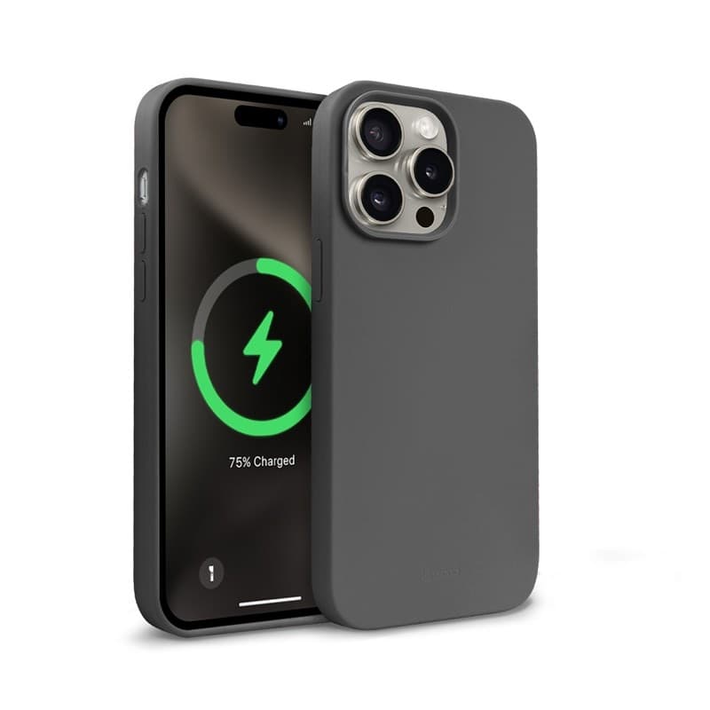 Crong Color Cover Magnetic - Custodia MagSafe per iPhone 15 Pro Max (Titanio) - 8