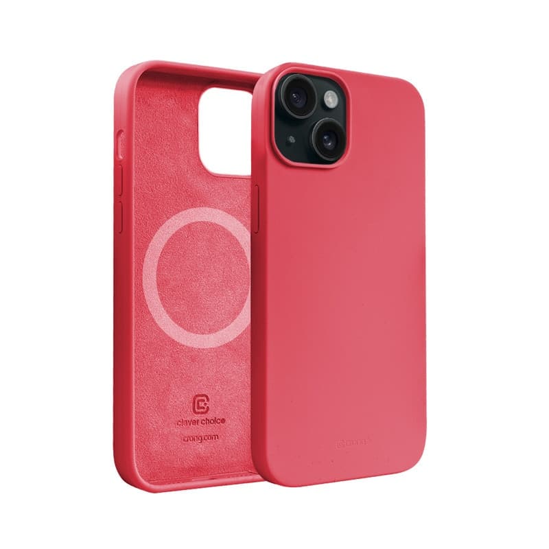 Crong Color Cover Magnetic - Custodia MagSafe per iPhone 15 Plus (Rosa) - 2