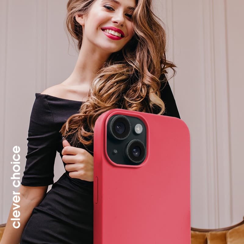 Crong Color Cover Magnetic - Custodia MagSafe per iPhone 15 Plus (Rosa) - 4