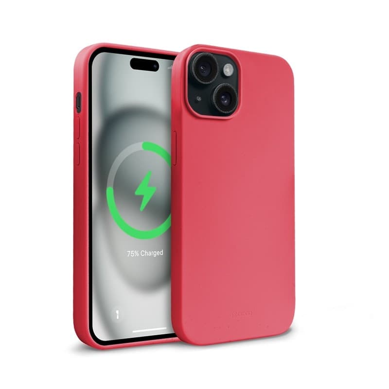 Crong Color Cover Magnetic - Custodia MagSafe per iPhone 15 Plus (Rosa) - 7