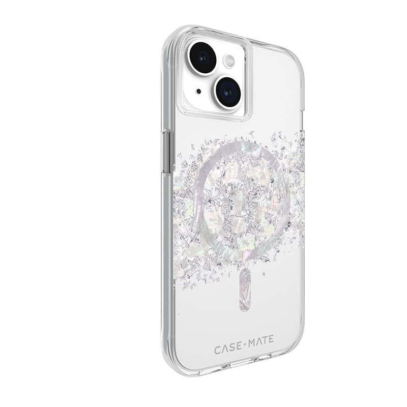 Case-Mate Karat MagSafe - Case for iPhone 15 / iPhone 14 / iPhone 13 decorated with mother of pearl (A Touch of Pearl) - 2