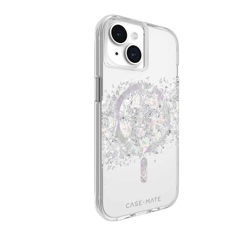 Case-Mate Karat MagSafe - Case for iPhone 15 / iPhone 14 / iPhone 13 decorated with mother of pearl (A Touch of Pearl) - 12