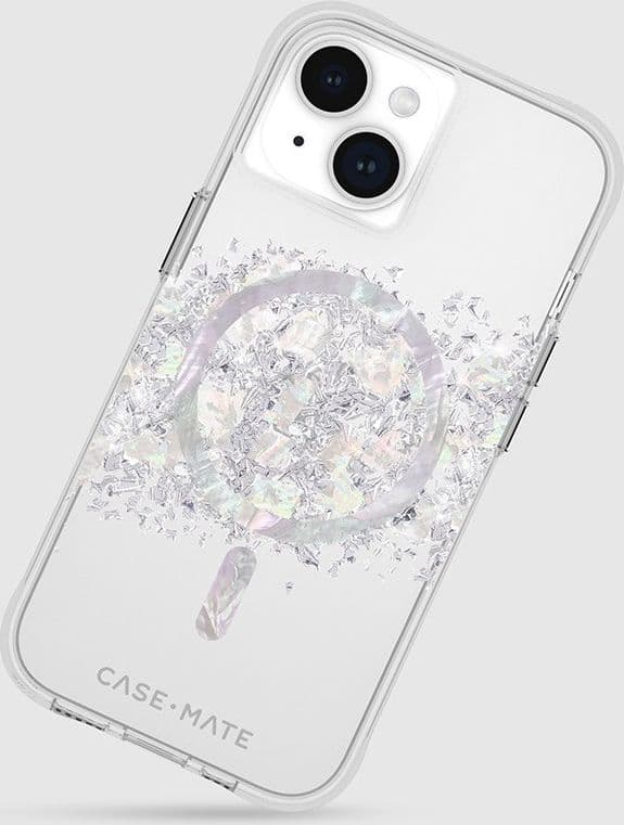 Case-Mate Karat MagSafe - Case for iPhone 15 / iPhone 14 / iPhone 13 decorated with mother of pearl (A Touch of Pearl) - 18