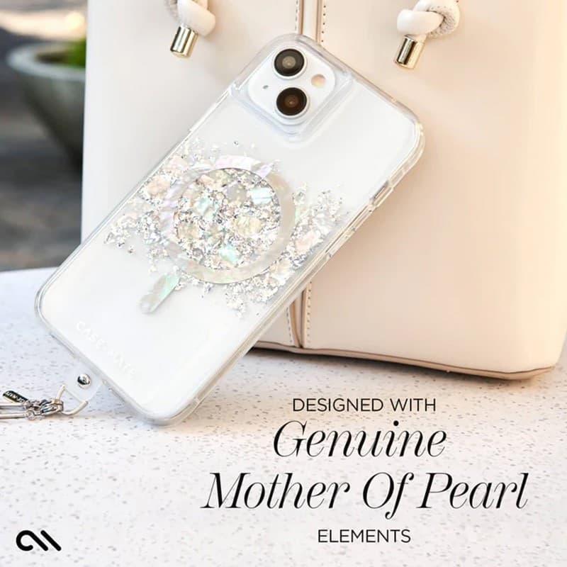 Case-Mate Karat MagSafe - Case for iPhone 15 / iPhone 14 / iPhone 13 decorated with mother of pearl (A Touch of Pearl) - 20