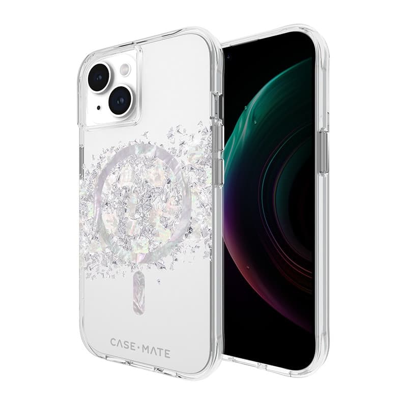 Case-Mate Karat MagSafe - Case for iPhone 15 / iPhone 14 / iPhone 13 decorated with mother of pearl (A Touch of Pearl) - 5