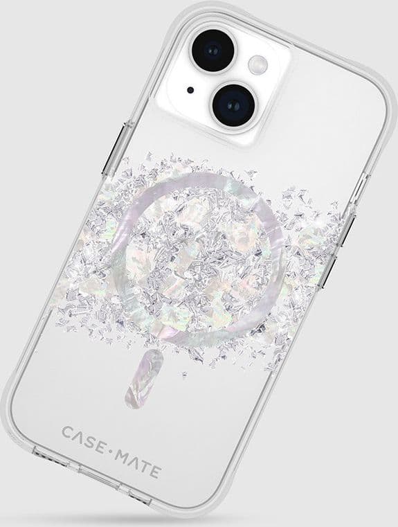 Case-Mate Karat MagSafe - Case for iPhone 15 / iPhone 14 / iPhone 13 decorated with mother of pearl (A Touch of Pearl) - 8