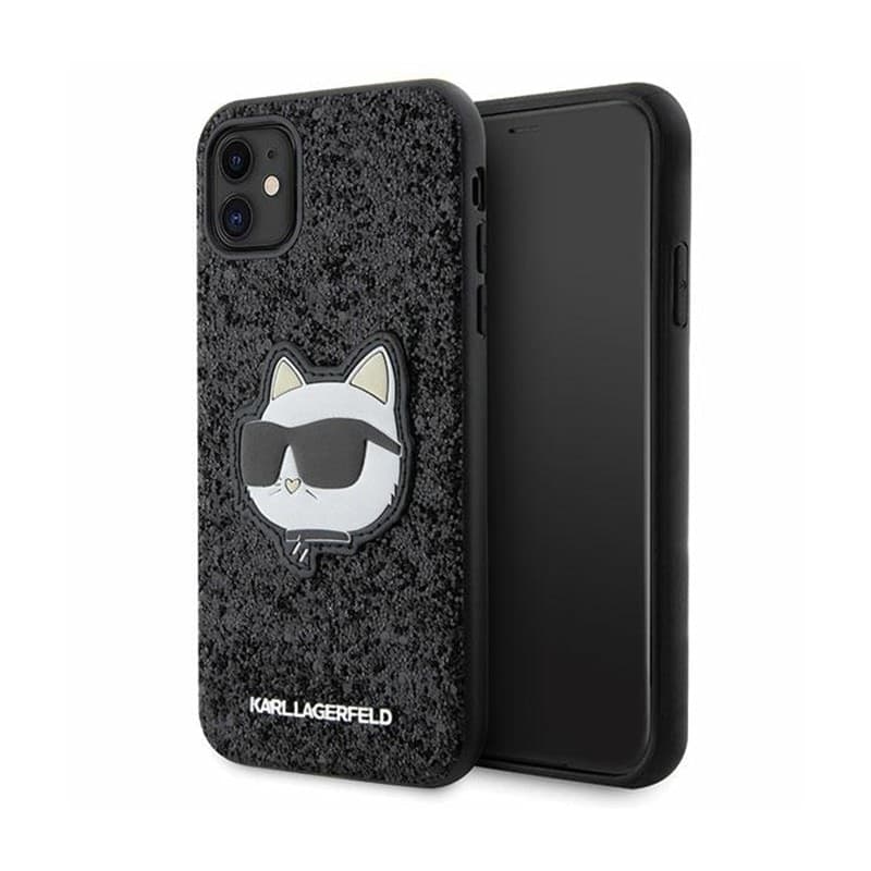 Karl Lagerfeld NFT Glitter Choupette Patch - Case for iPhone 11 (Black) - 9