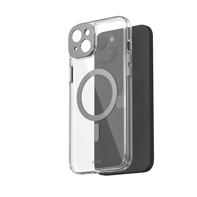 Moshi iGlaze MagSafe - Case for iPhone 15 Plus (Meteorite Gray) - 3