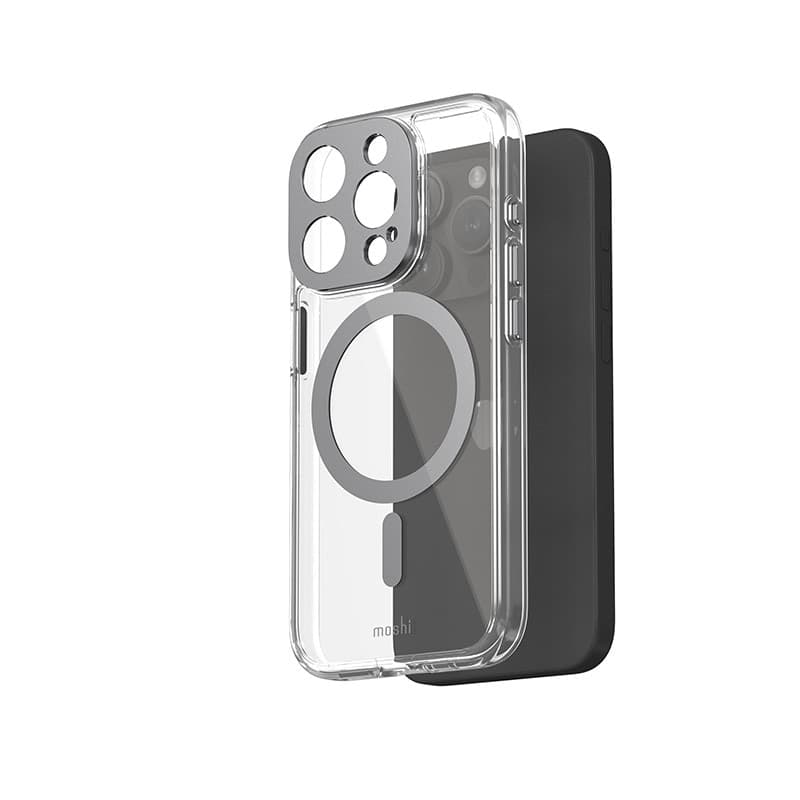 Moshi iGlaze MagSafe - Case for iPhone 15 Pro (Meteorite Gray) - 3