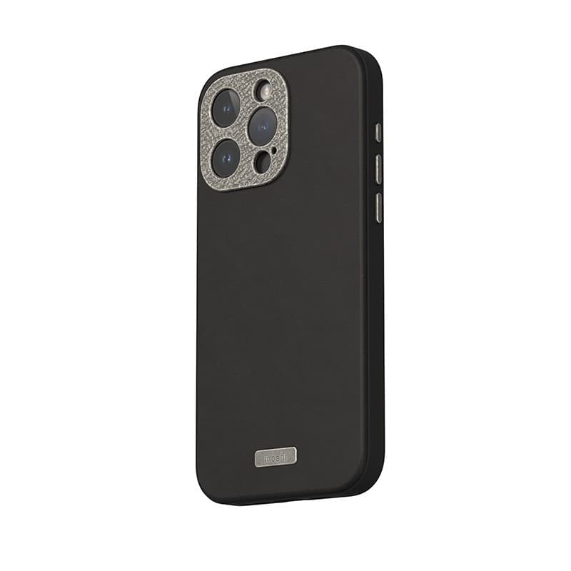 Moshi Napa MagSafe - Leather case for iPhone 15 Pro Max (Midnight Black) - 10
