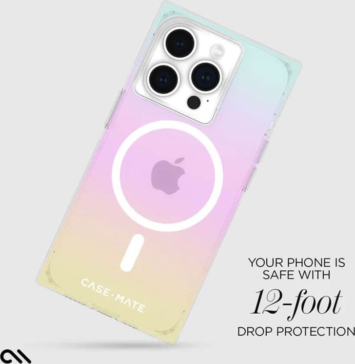 Case-Mate BLOX MagSafe - iPhone 15 Pro Case (Rainbow Frosting) - 5