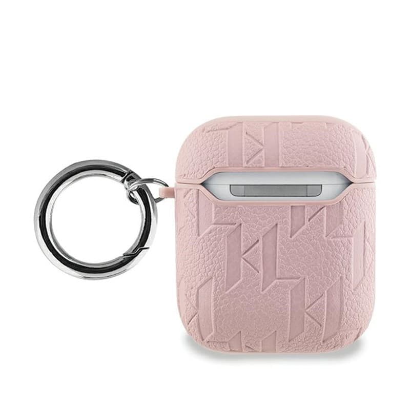 Karl Lagerfeld Monogram Karl & Choupette Head - AirPods 1/2 gen case (pink) - 2