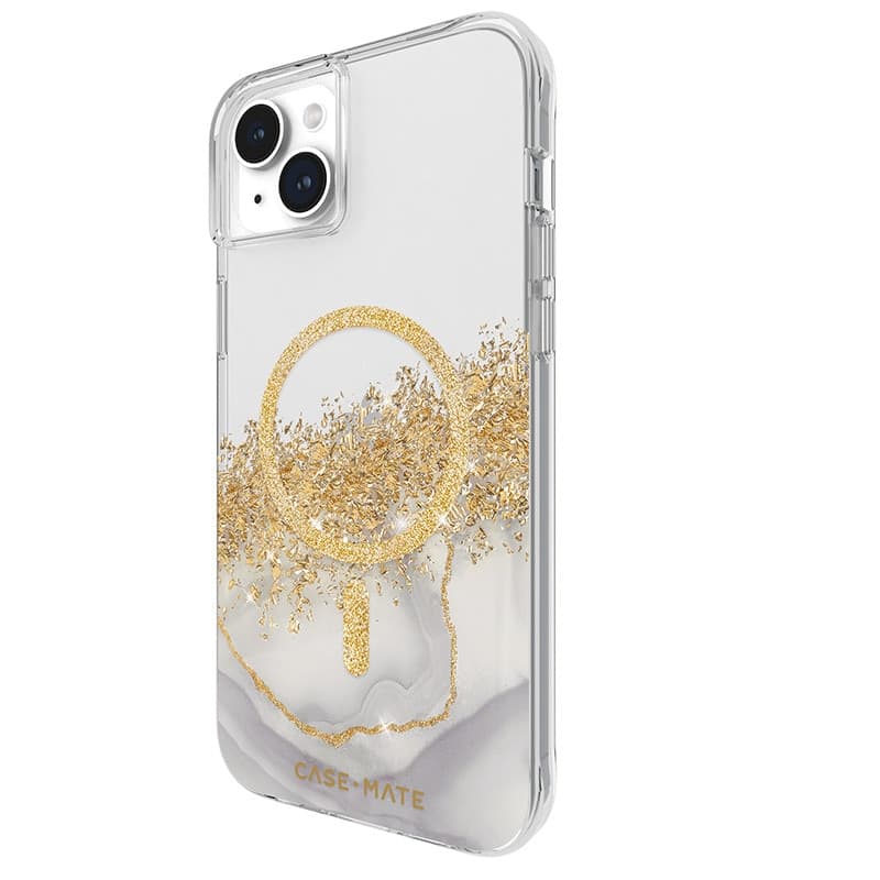 Case-Mate Karat MagSafe - Gold Decorated iPhone 15 Plus Case (Marble) - 3