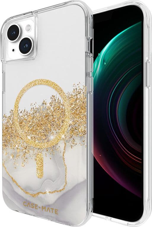 Case-Mate Karat MagSafe - Gold Decorated iPhone 15 Plus Case (Marble) - 5