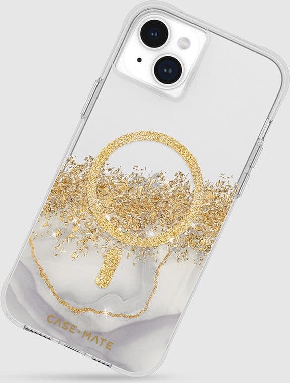 Case-Mate Karat MagSafe - Gold Decorated iPhone 15 Plus Case (Marble) - 8