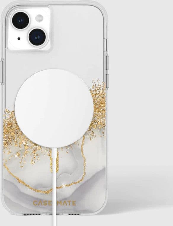 Case-Mate Karat MagSafe - Gold Decorated iPhone 15 Plus Case (Marble) - 9