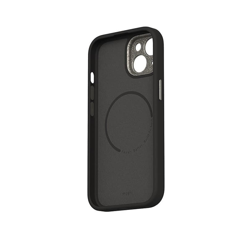 Moshi Napa MagSafe - Leather case for iPhone 15 (Midnight Black) - 7
