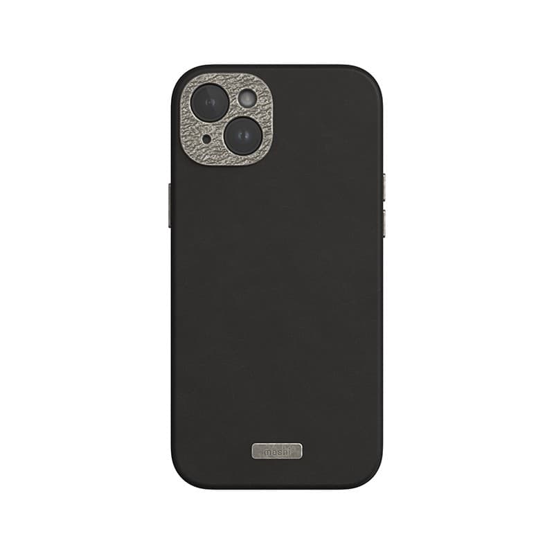 Moshi Napa MagSafe - Leather case for iPhone 15 Plus (Midnight Black) - 5