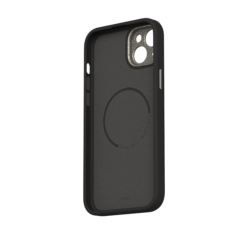 Moshi Napa MagSafe - Leather case for iPhone 15 Plus (Midnight Black) - 7