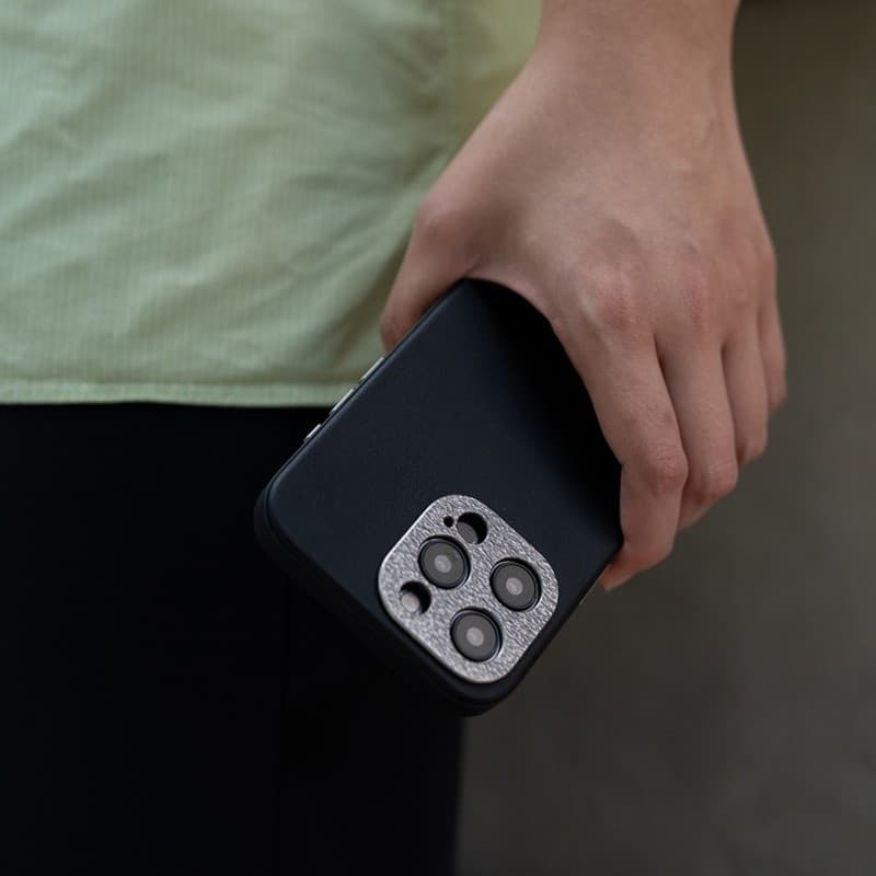 Moshi Napa MagSafe - Leather case for iPhone 15 Plus (Midnight Black) - 8
