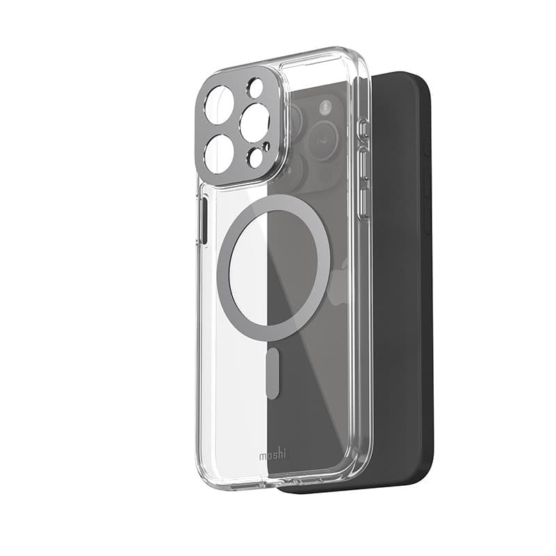 Moshi iGlaze MagSafe - Case for iPhone 15 Pro Max (Meteorite Gray) - 3