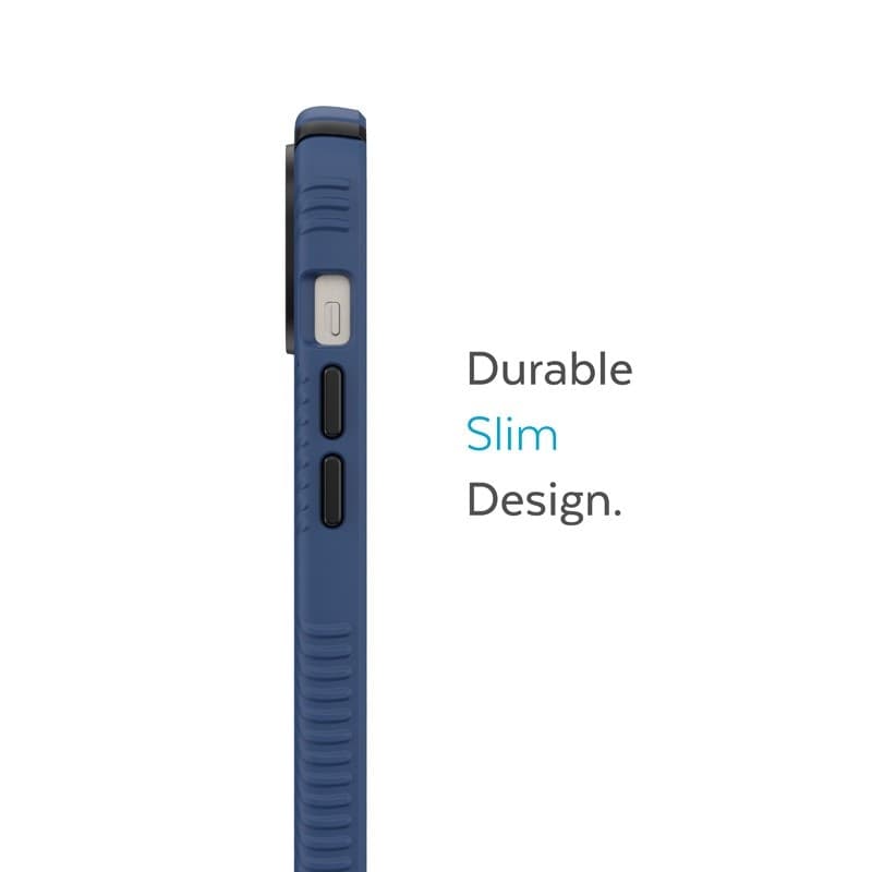 Speck Presidio2 Grip Magsafe - Custodia per iPhone 15 Plus / iPhone 14 Plus (blu costiero / nero / bianco) - 20