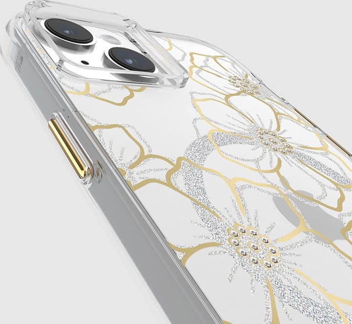 Case-Mate Floral Gems MagSafe - iPhone 15 Plus Case (Gold) - 7