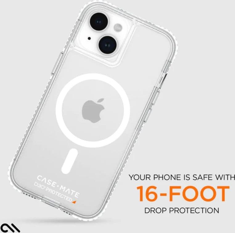 Case-Mate Ultra Tough plus D3O MagSafe - iPhone 15 Plus Case (Clear) - 19
