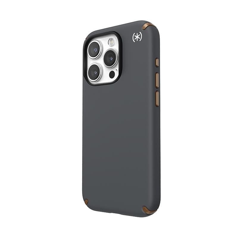 Speck Presidio2 Pro Magsafe - Custodia per iPhone 15 Pro (grigio antracite / bronzo freddo / bianco) - 3
