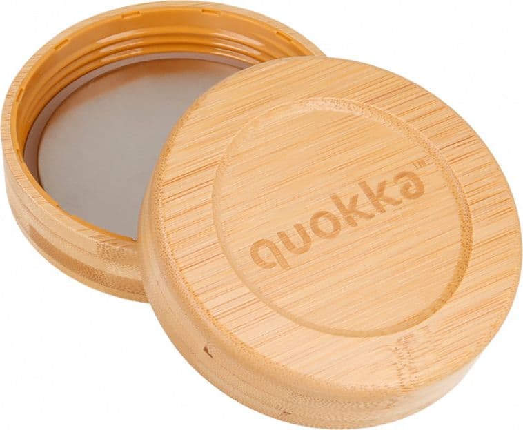 Quokka Deli Food Jar - Contenitore per alimenti in vetro / Lunchbox 500 ml (effetto legno) - 3