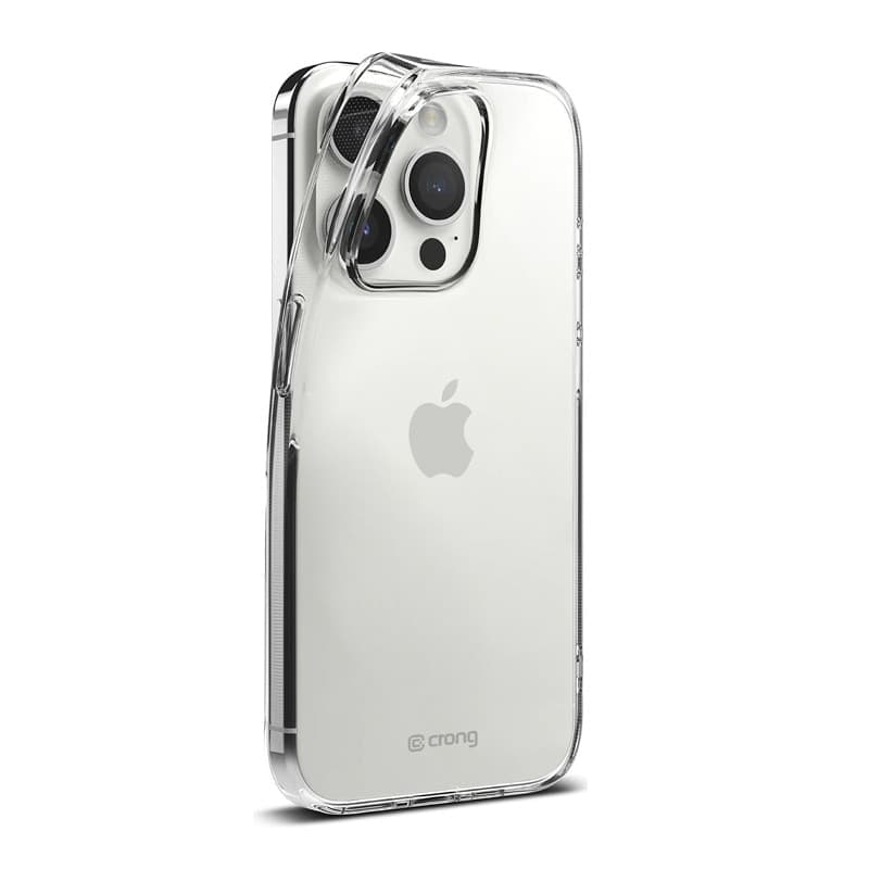Crong Crystal Slim Cover - Custodia per iPhone 15 Pro Max (trasparente) - 6