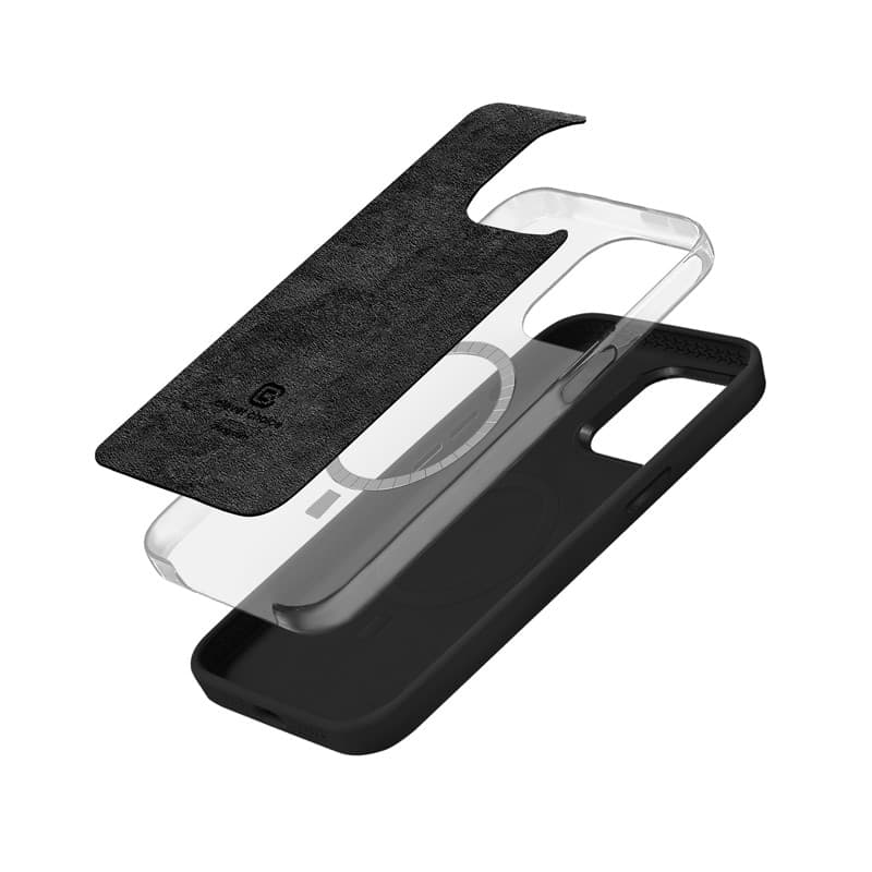Crong Color Cover LUX Magnetic - Custodia MagSafe per iPhone 15 Plus (Nero) - 2